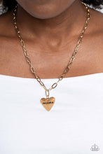 Load image into Gallery viewer, Paparazzi - Mama Cant Buy You Love - Gold Necklace
