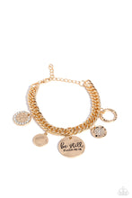 Load image into Gallery viewer, Paparazzi - GLITTER and Grace - Gold Bracelet
