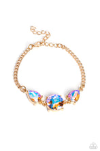 Load image into Gallery viewer, Paparazzi - Twinkling Trio - Gold Bracelet
