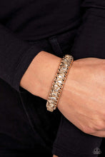 Load image into Gallery viewer, Paparazzi - Crafted Coals - Gold Bracelet
