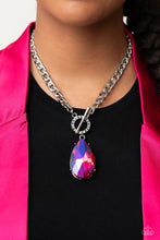 Load image into Gallery viewer, Paparazzi - Edgy Exaggeration - Pink Necklace
