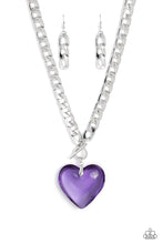 Load image into Gallery viewer, Paparazzi - GLASSY-Hero - Purple Necklace
