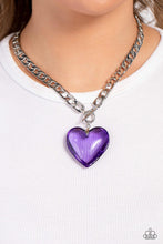 Load image into Gallery viewer, Paparazzi - GLASSY-Hero - Purple Necklace
