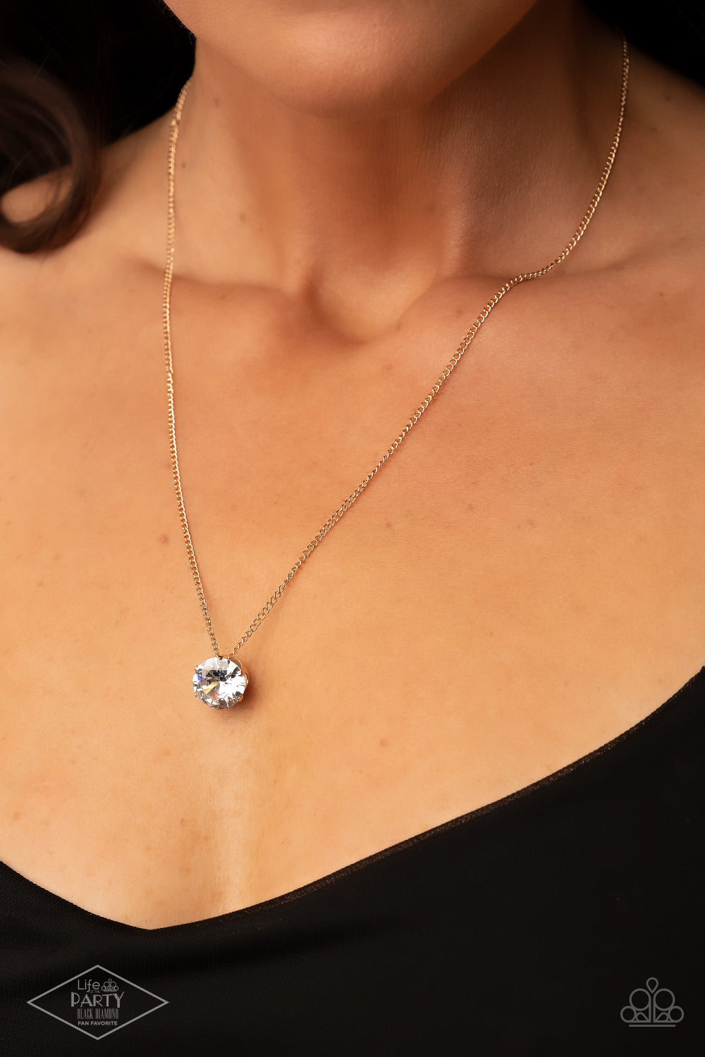 Paparazzi - What A Gem - Gold Necklace