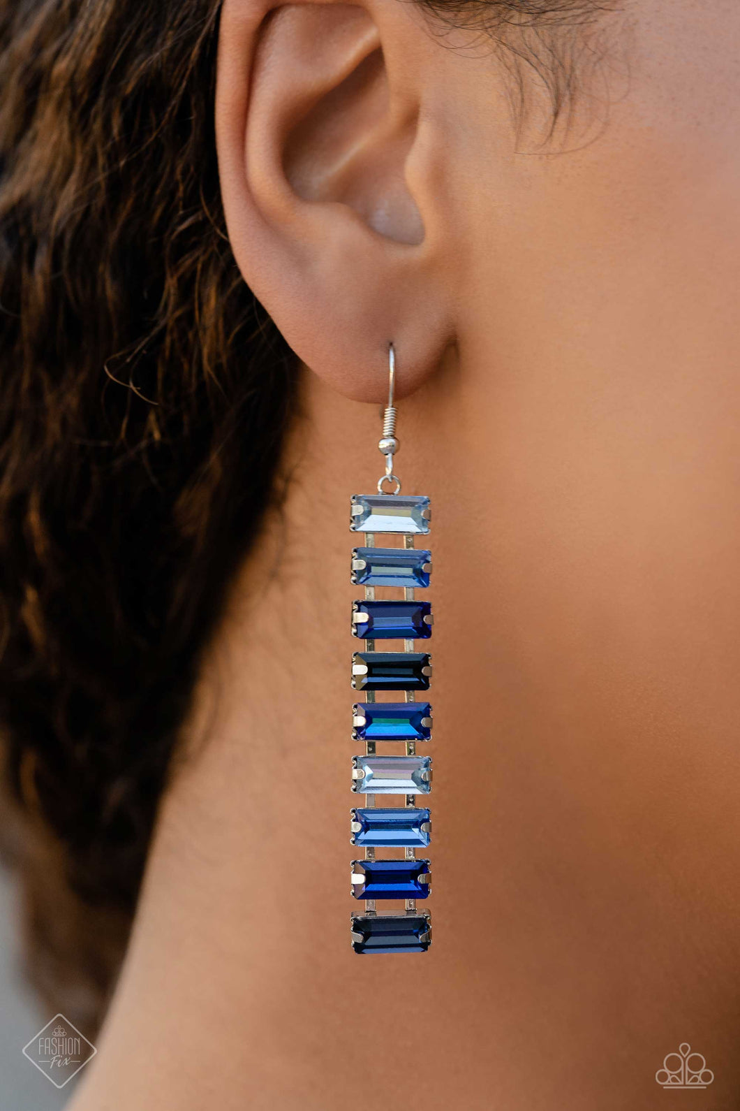 Paparazzi - Superbly Stacked - Blue Earring