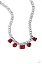 Load image into Gallery viewer, Paparazzi - Alternating Audacity - Red Necklace
