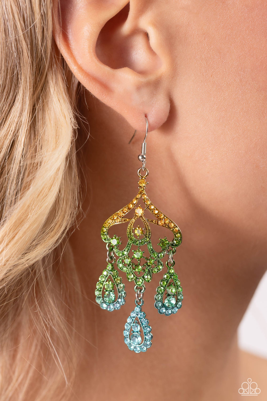 Paparazzi - Chandelier Command - Multi Earrings