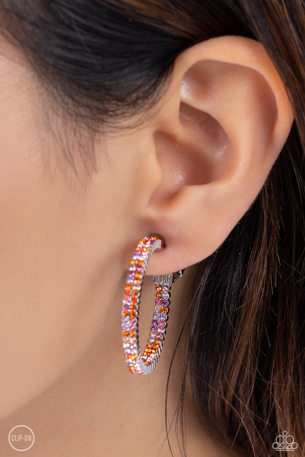 Paparazzi - Outstanding Ombré - Orange Earrings