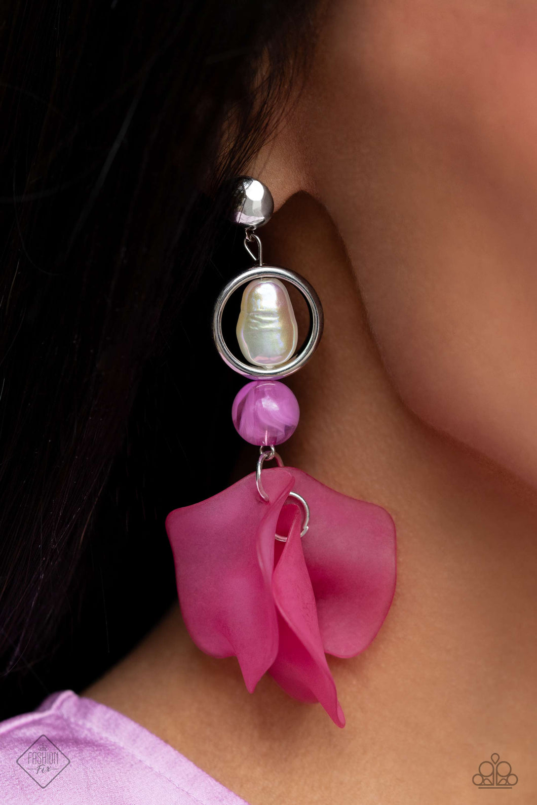 Paparazzi -Lush Limit - Pink Earrings