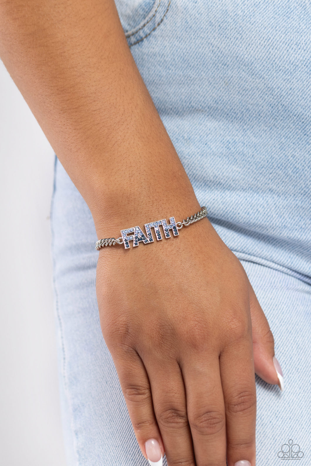 Paparazzi - Faithful Finish - Blue Bracelet